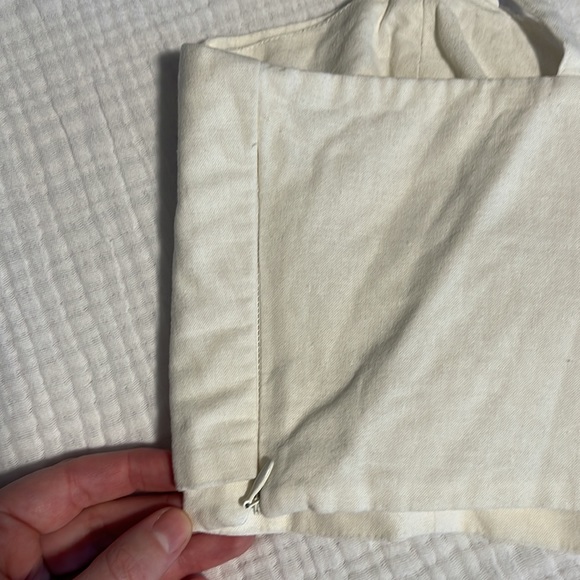 Farm rio white linen twist front crop top size M - Picture 3 of 3